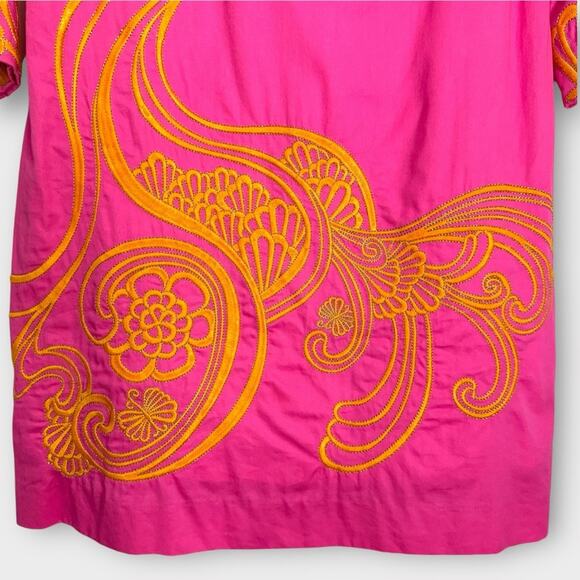 Lilly Pulitzer Pink Embroidered Shift Dress 2 - Picture 3 of 9